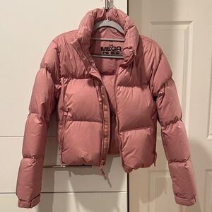 Aritzia TNA pink Puffer Jacket